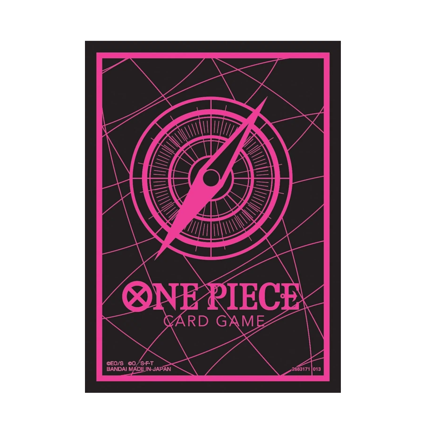 One Piece Card Game: Official Sleeves 6 - Standard Black & Pink (70 Sleeves)