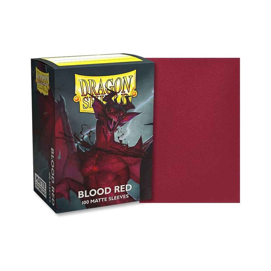 Dragon Shield Standard Sleeves Matte Blood Red (100 Sleeves)