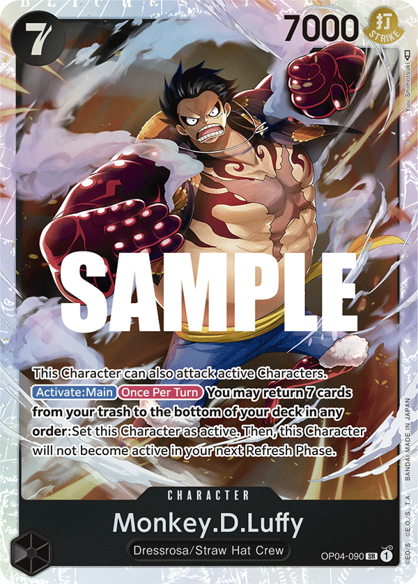 OP04-090 SR Monkey.D.Luffy