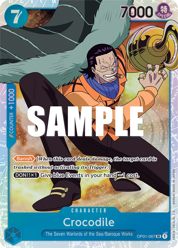 OP01-067 SR Crocodile