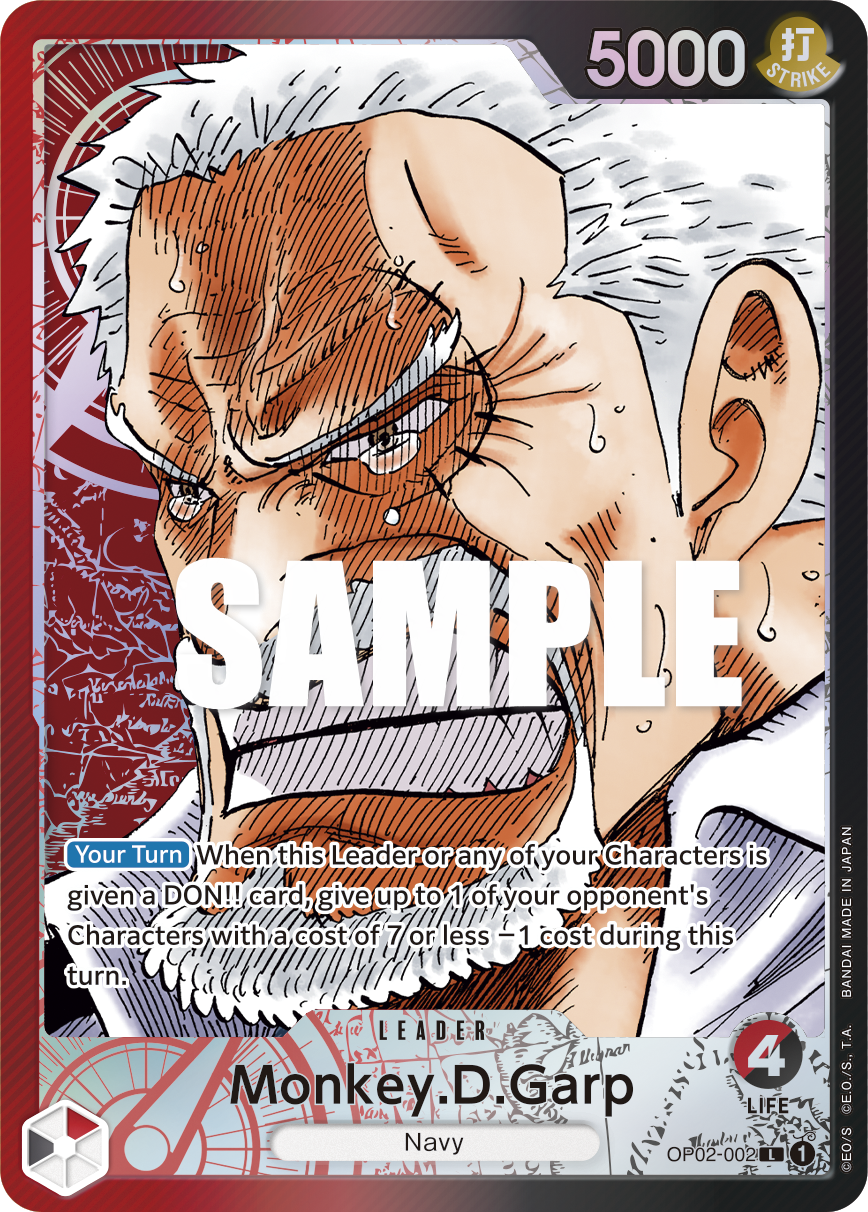 OP02-002 L Monkey.D.Garp AA