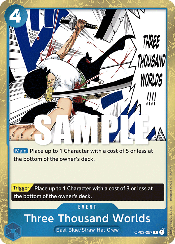 OP03-057 R Three Thousand Worlds