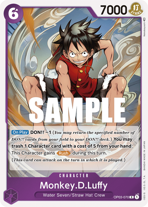 OP03-070 R Monkey.D.Luffy