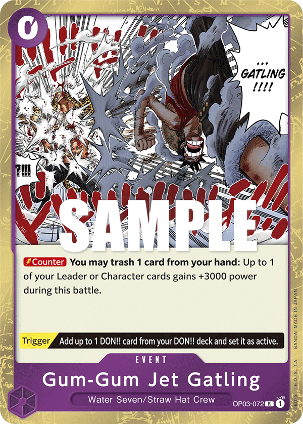 OP03-072 R Gum-Gum Jet Gatling