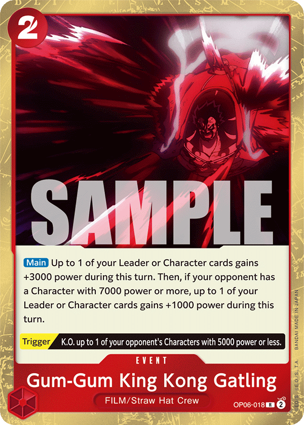 OP06-018 R Gum-Gum King Kong Gatling