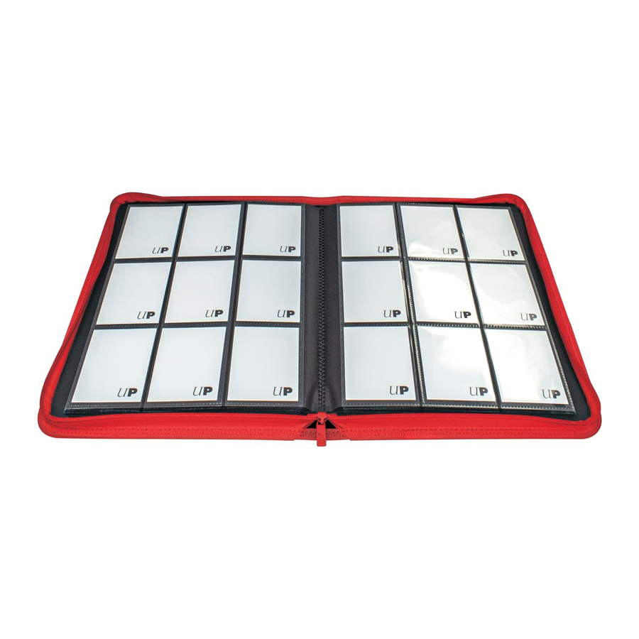 Ultra PRO Vivid 9-Pocket Zippered PRO-Binder (Red) (360 Card Storage)