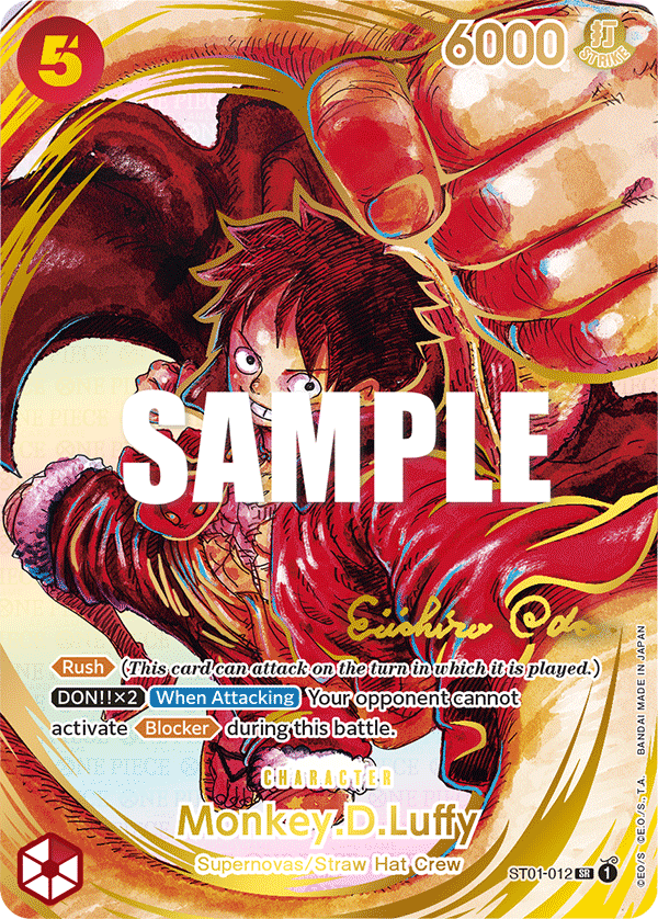 ST01-012 SR Monkey.D.Luffy ODA SIGNED