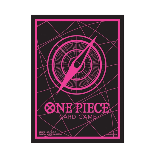 One Piece Card Game: Official Sleeves 6 - Standard Black & Pink (70 Sleeves)