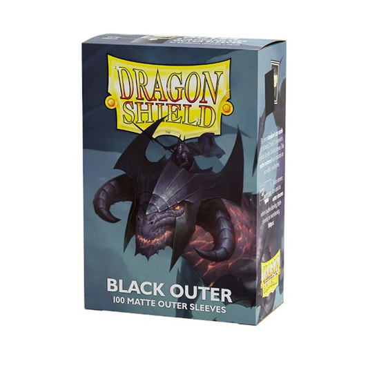 Dragon Shield Standard Outer Sleeves Matte Black (100 Sleeves)