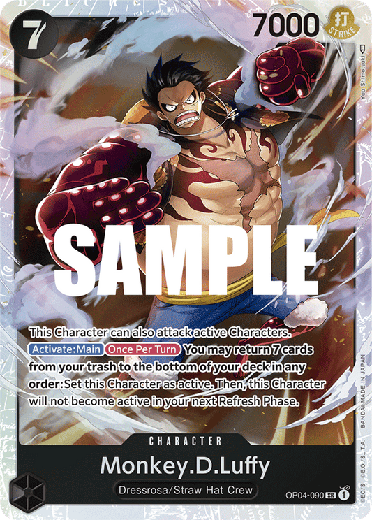 OP04-090 SR Monkey.D.Luffy