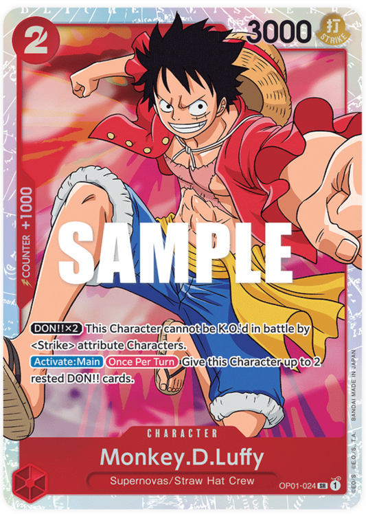 OP01-024 SR Monkey.D.Luffy