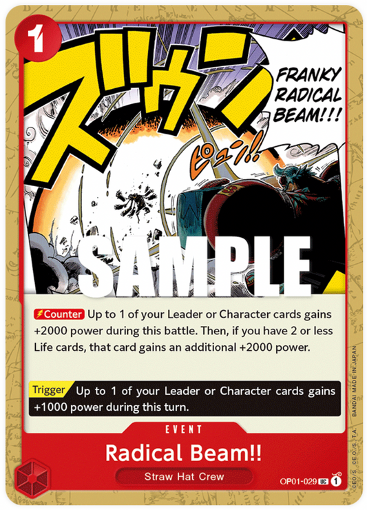 OP01-029 UC Radical Beam!!
