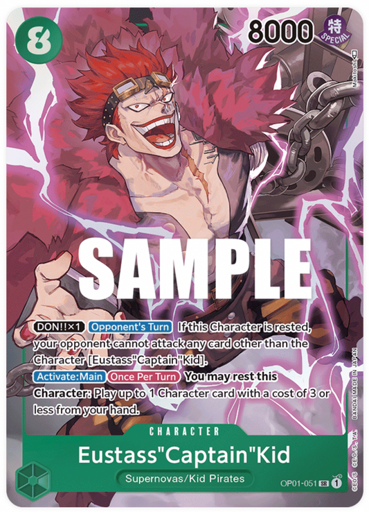 OP01-051 SR Eustass"Captain"Kid AA