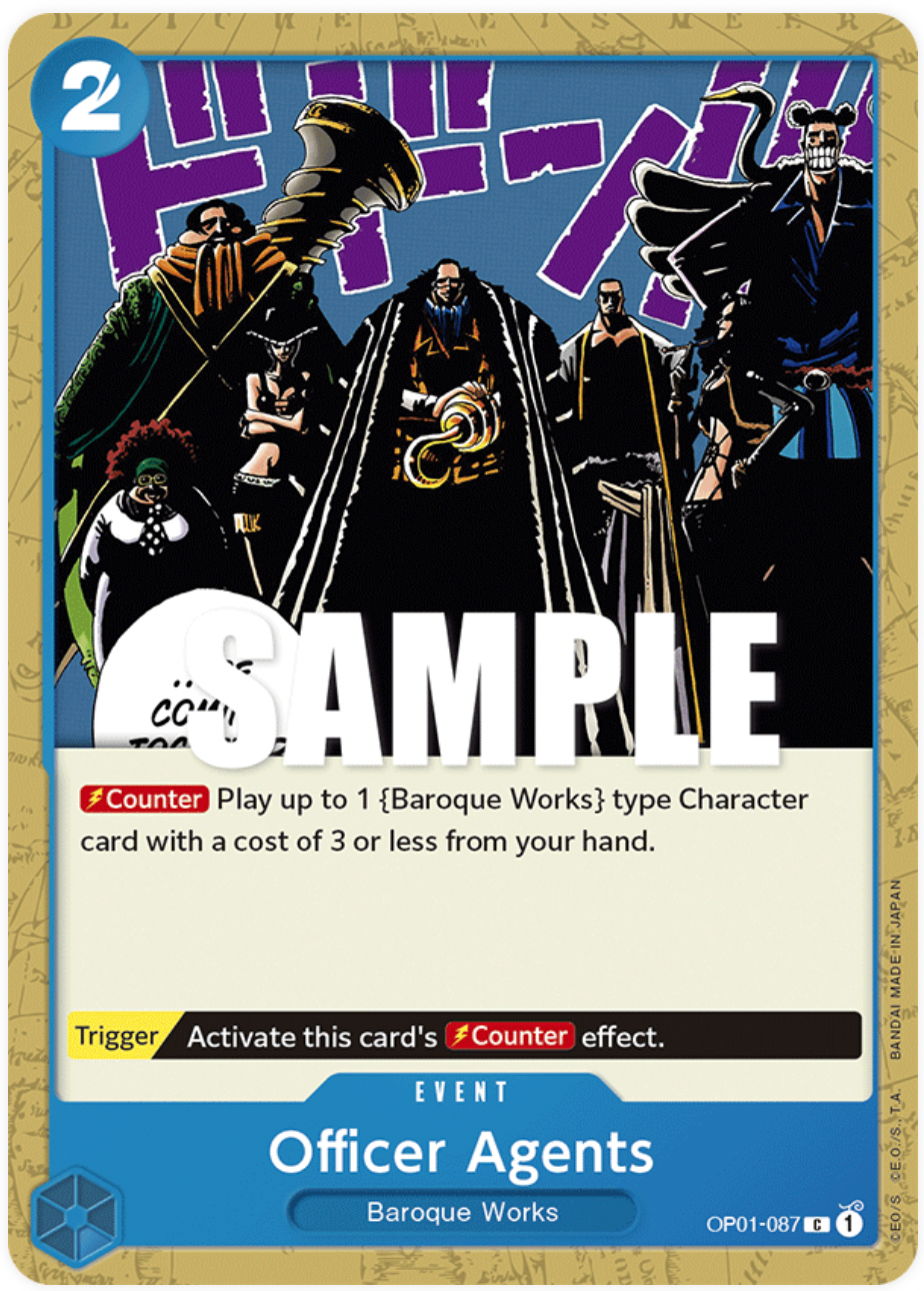 OP01-087 C Officer Agents
