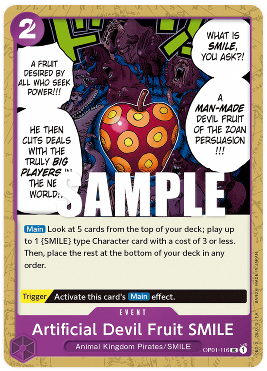OP01-116 UC Artificial Devil Fruit SMILE