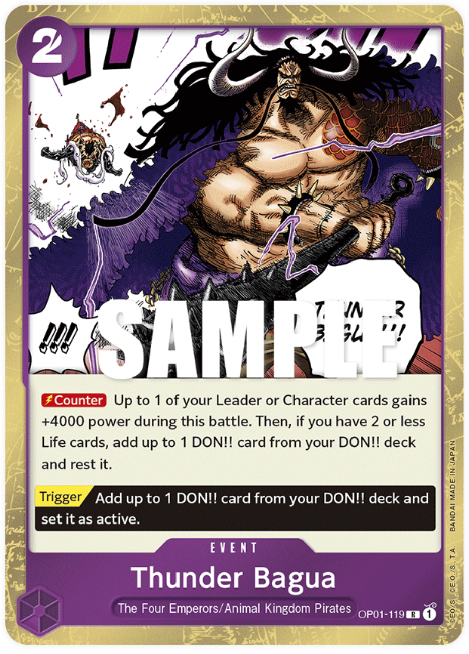 OP01-119 R Thunder Bagua