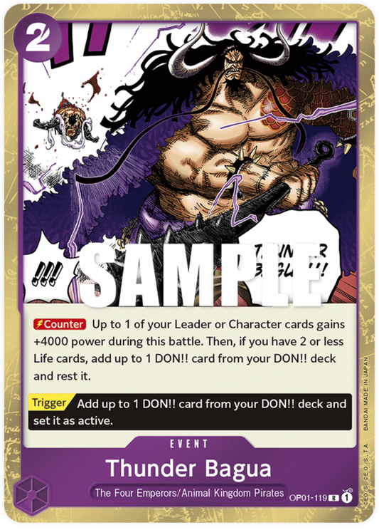 OP01-119 R Thunder Bagua