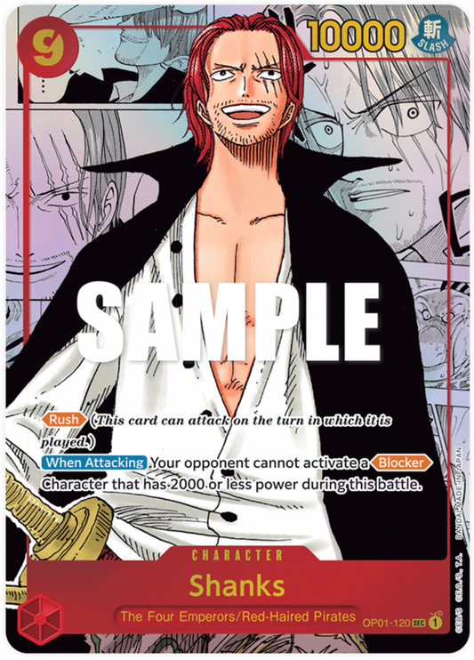 OP01-120 SEC Shanks MANGA