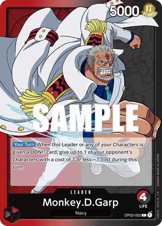 OP02-002 L Monkey.D.Garp