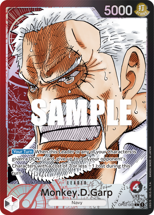 OP02-002 L Monkey.D.Garp AA