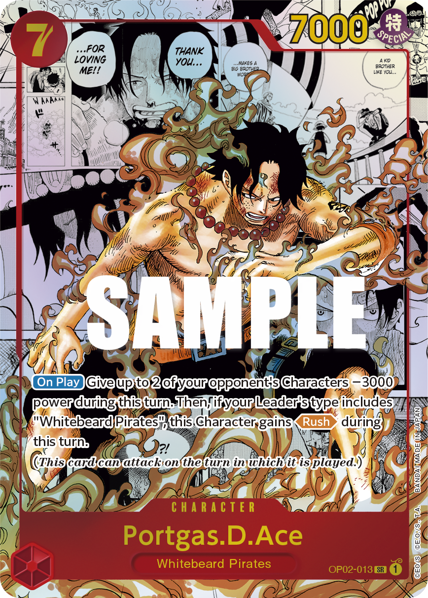 OP02-013 SR Portgas.D.Ace MANGA