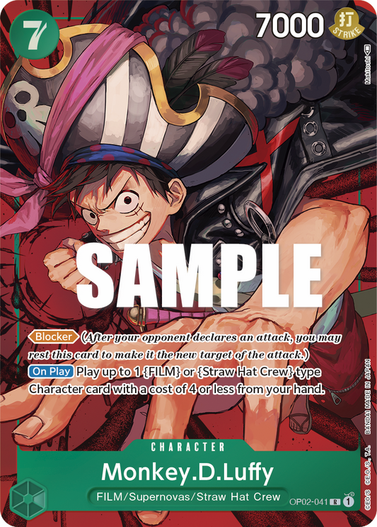 OP02-041 R Monkey.D.Luffy AA