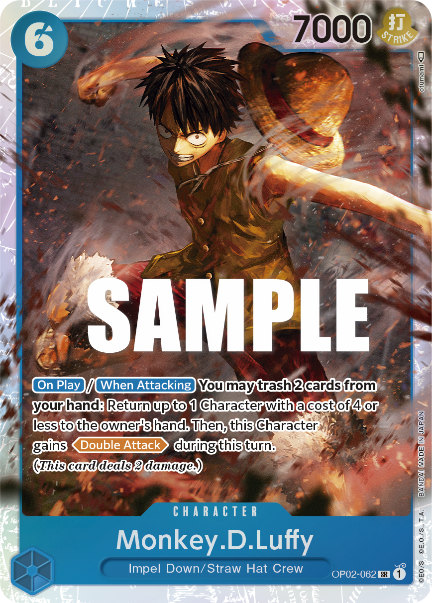 OP02-062 SR Monkey.D.Luffy