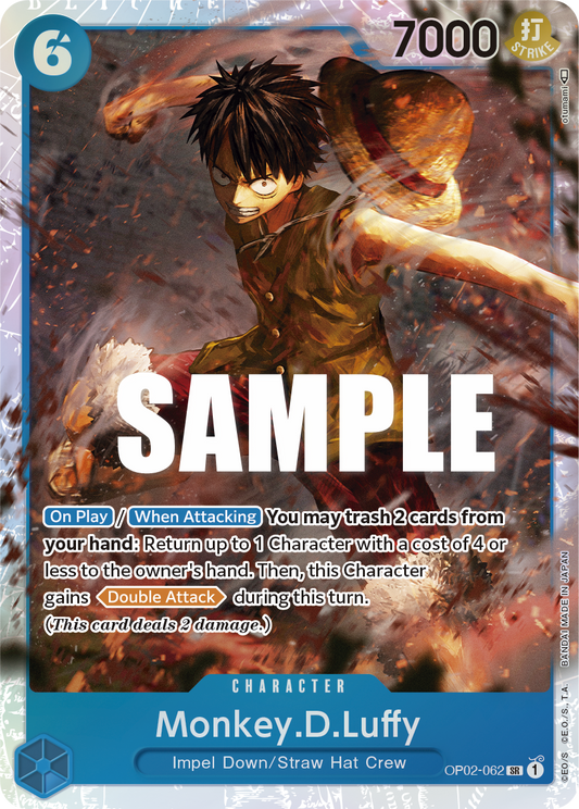 OP02-062 SR Monkey.D.Luffy