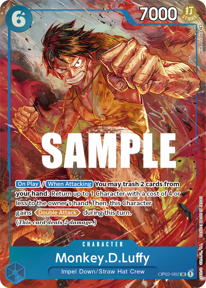 OP02-062 SR Monkey.D.Luffy AA