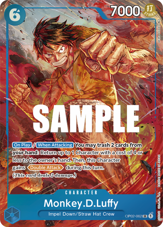 OP02-062 SR Monkey.D.Luffy AA