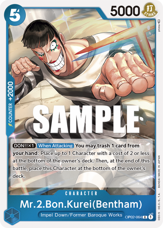 OP02-064 R Mr.2.Bon.Kurei(Bentham)