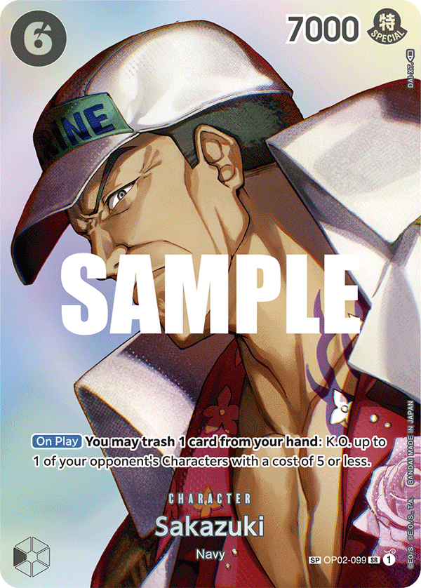 OP02-099 SP Sakazuki