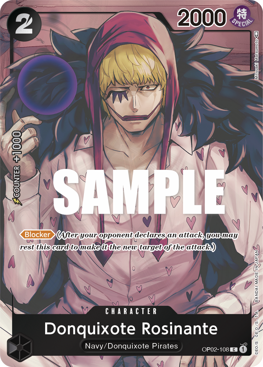 OP02-108 C Donquixote Rosinante AA