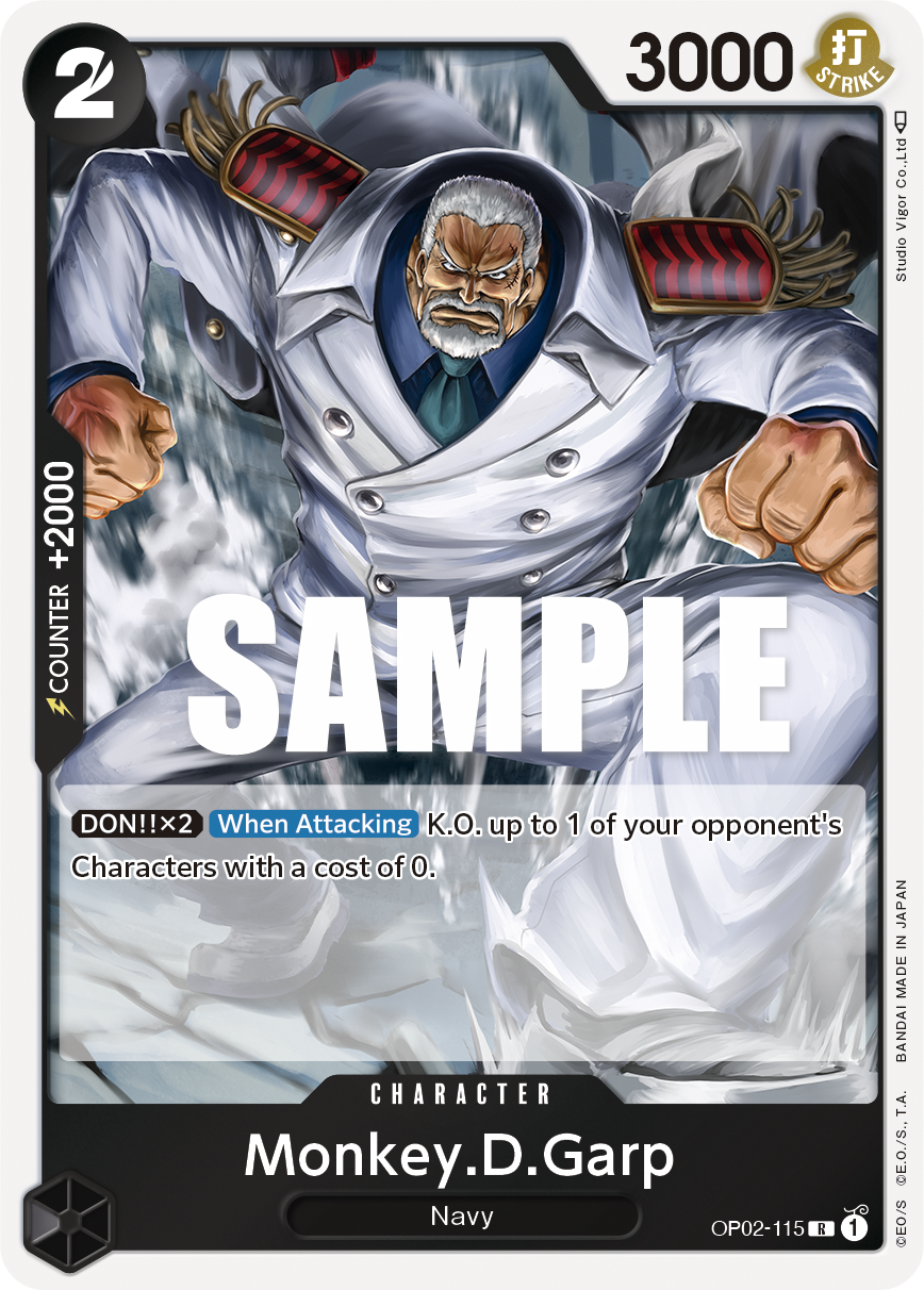 OP02-115 R Monkey.D.Garp