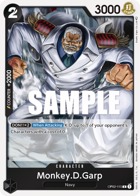 OP02-115 R Monkey.D.Garp