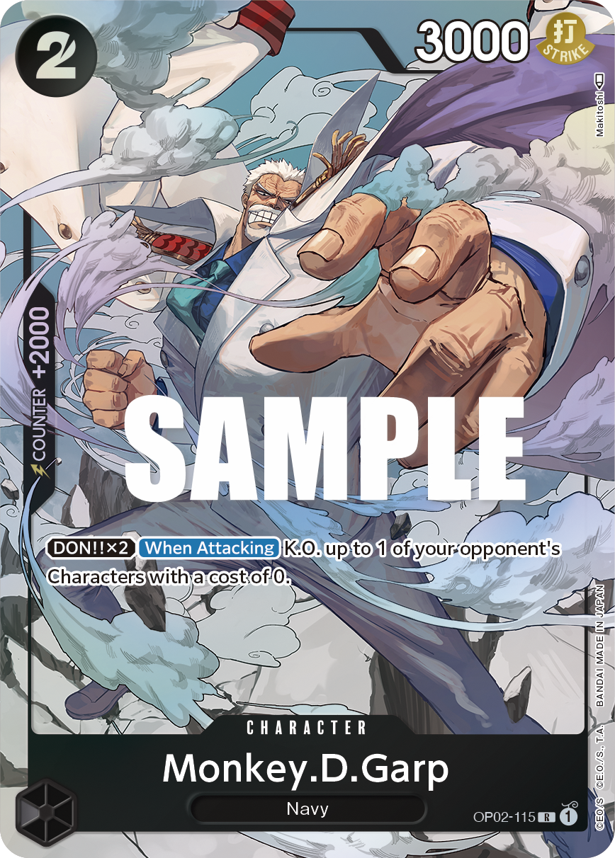 OP02-115 R Monkey.D.Garp AA