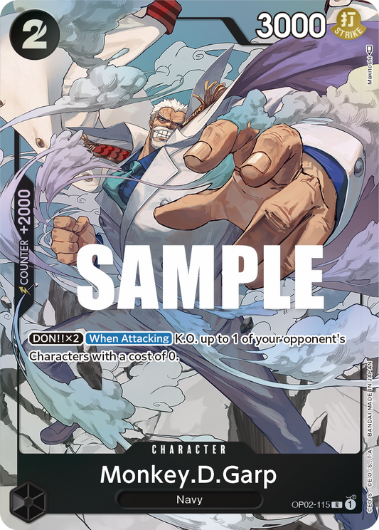 OP02-115 R Monkey.D.Garp AA