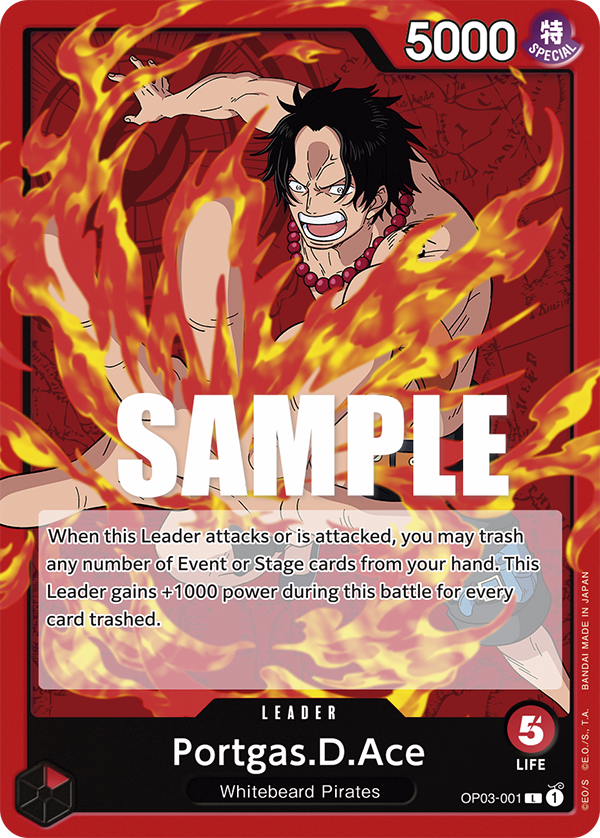 OP03-001 L Portgas.D.Ace