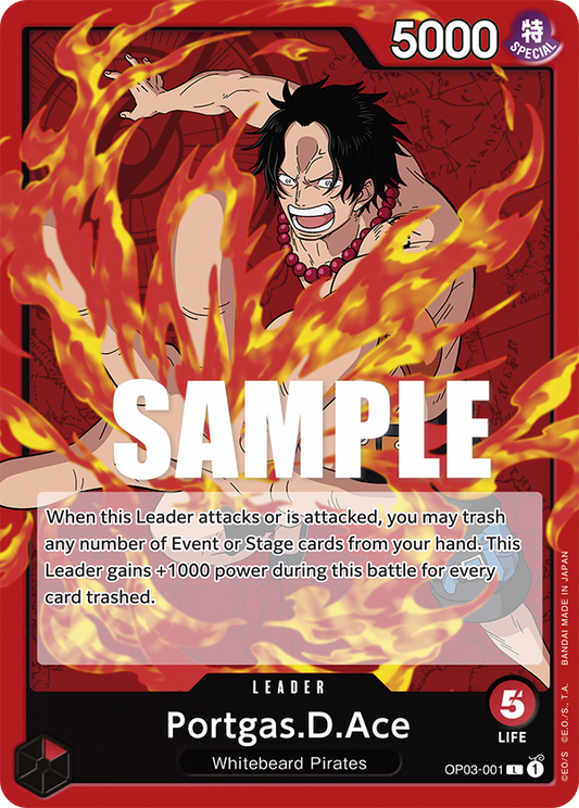 OP03-001 L Portgas.D.Ace