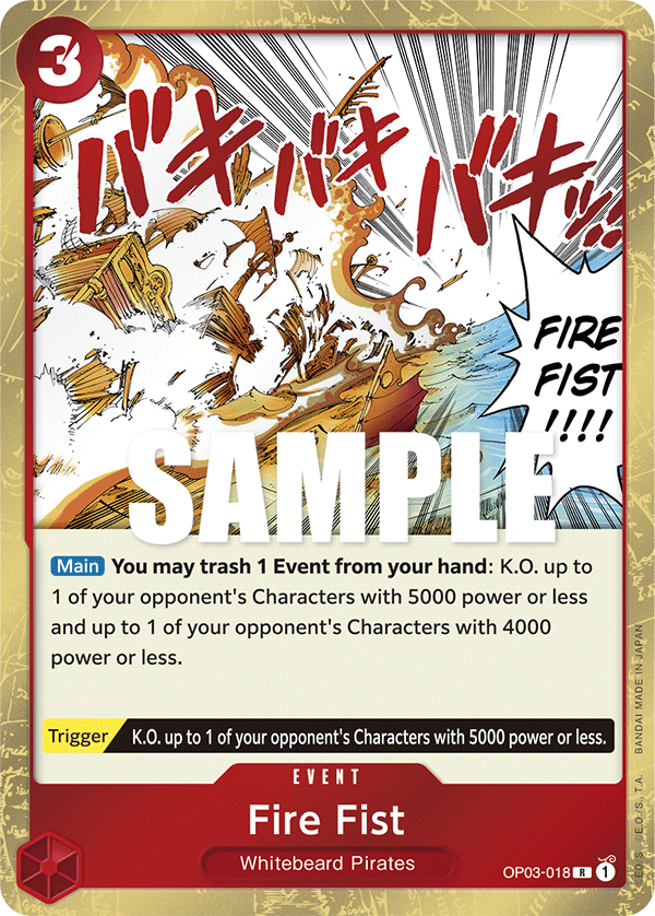 OP03-018 R Fire Fist