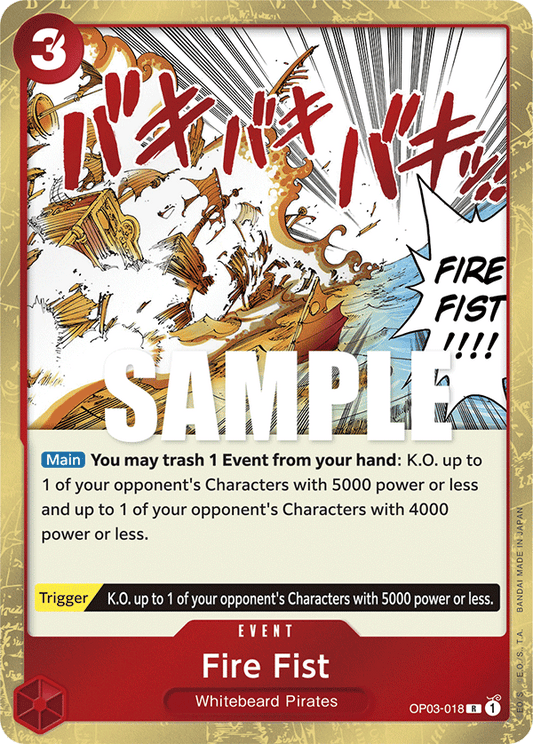 OP03-018 R Fire Fist