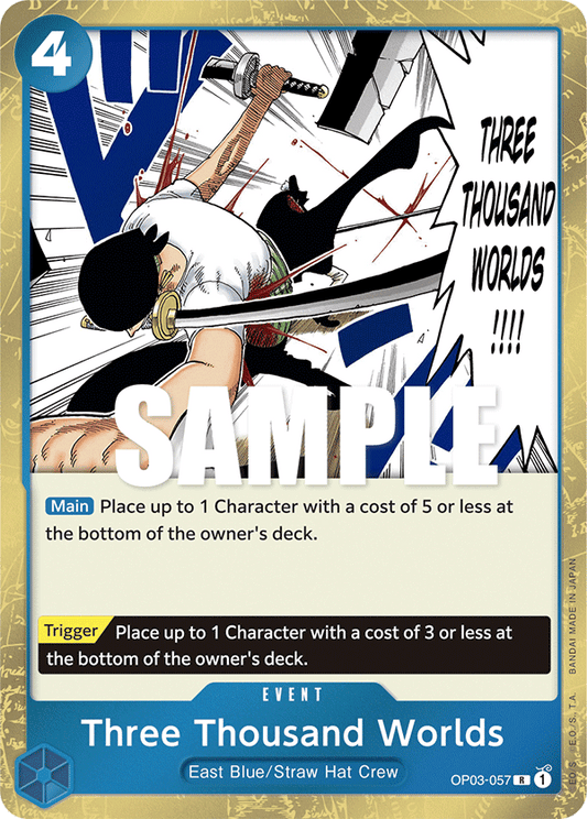 OP03-057 R Three Thousand Worlds