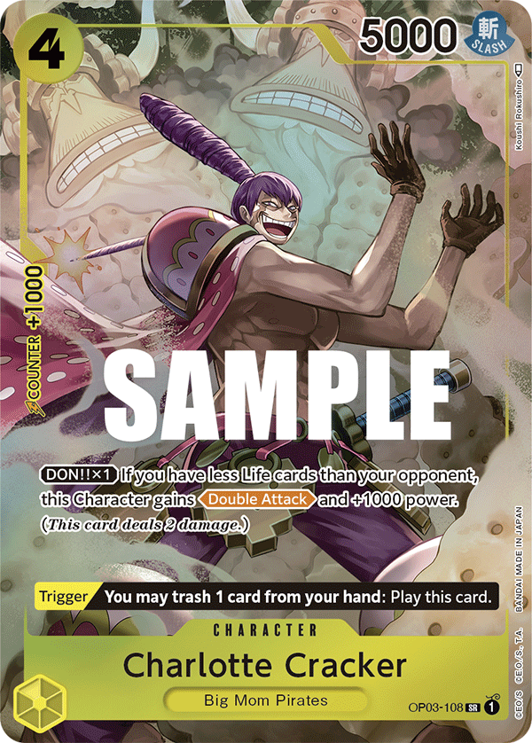 OP03-108 SR Charlotte Cracker AA