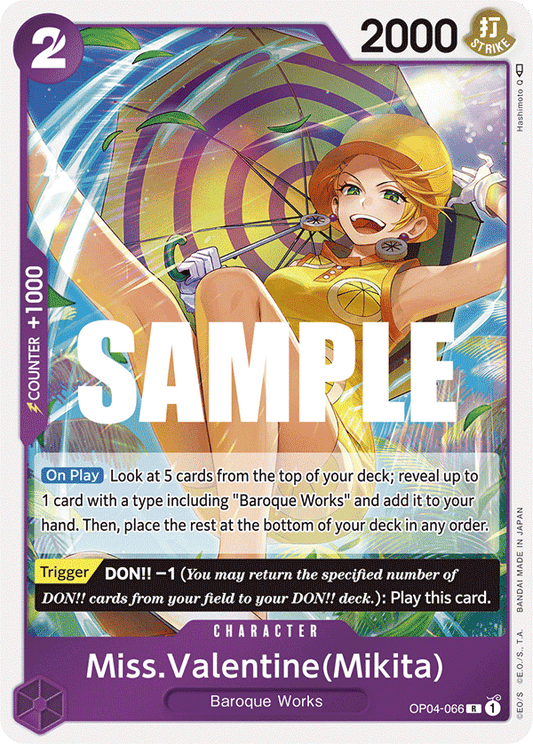 OP04-066 R Miss.Valentine(Mikita)