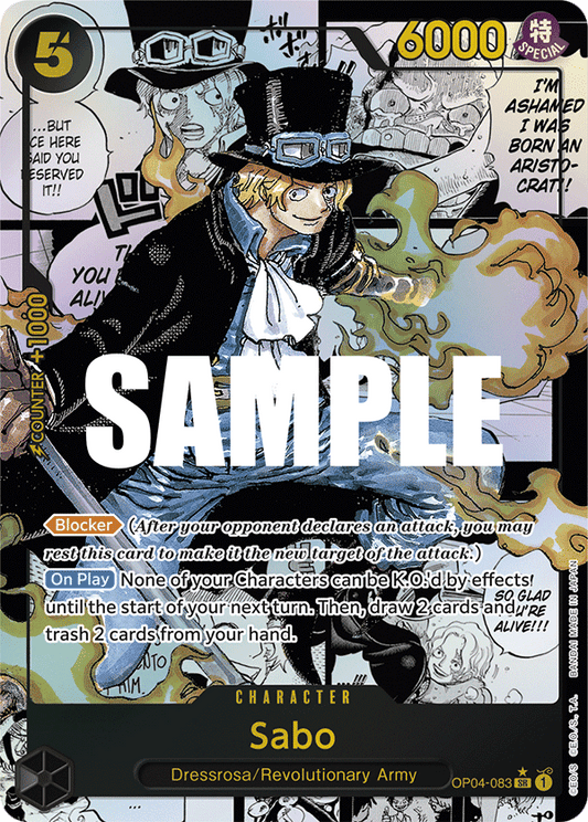 OP04-083 SR Sabo MANGA