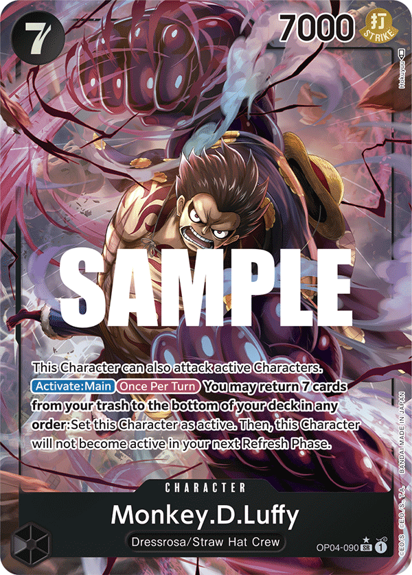 OP04-090 SR Monkey.D.Luffy AA