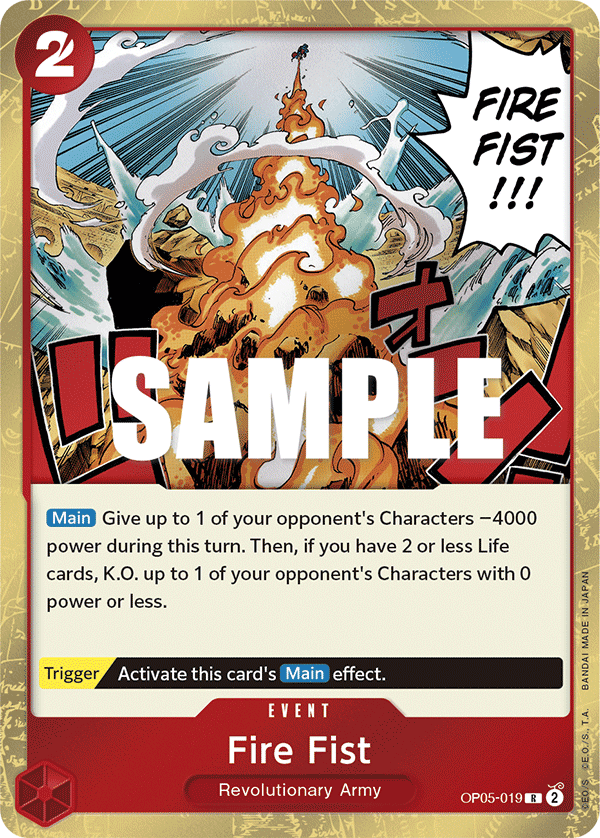 OP05-019 R Fire Fist