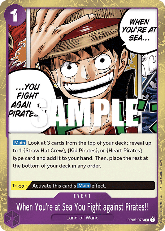 OP05-076 R When You're at Sea You Fight against Pirates!!