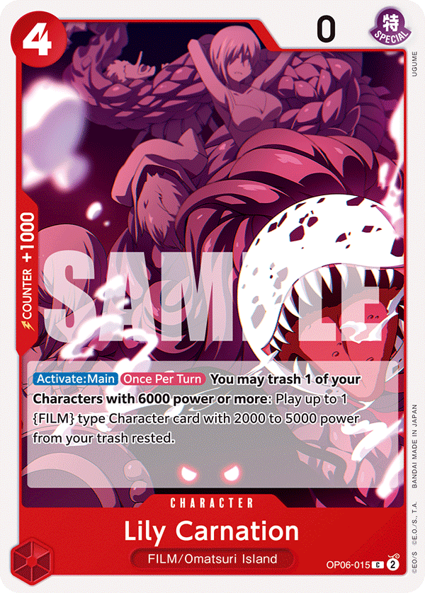 OP06-015 C Lily Carnation