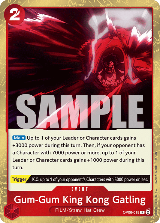 OP06-018 R Gum-Gum King Kong Gatling